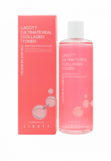 Тонер для лица Jigott JIGOTT Антивозрастной с коллагеном Ultimate Real Collagen Toner 300 мл