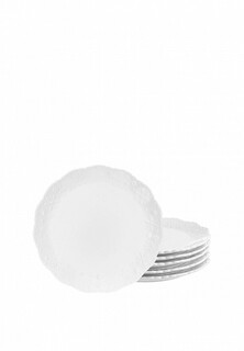 Набор тарелок Elan Gallery 28х28х2,5 см Снежинки