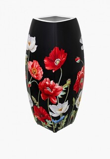 Ваза Elan Gallery 3,15 л 12,5х12,5х30 см "Маки на черном"