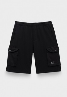 Шорты спортивные C.P. Company cotton fleece mixed cargo shorts black