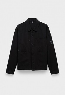 Рубашка C.P. Company cotton/linen overshirt black