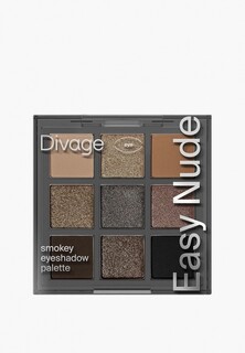 Палетка теней для век Divage с мультифинишем