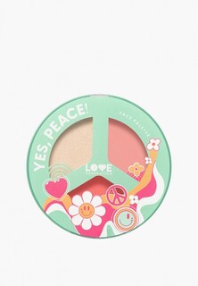 Палетка для контуринга Love Generation с натуральным румянцем и сиянием