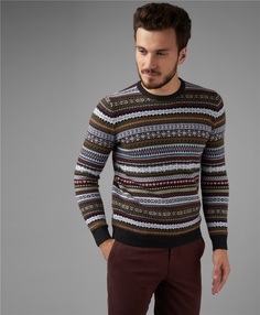 Пуловер трикотажный HENDERSON KWL-0793 KHAKI