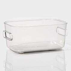 Контейнер для хранения ladо́m, 14,5×9,5х6,3 см, цвет прозрачный