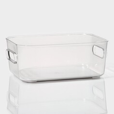 Контейнер для хранения ladо́m, 19,5×14×7,5 см, цвет прозрачный