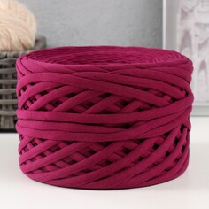 Трикотажная пряжа, ширина 7-9 мм, 100м/295 гр±10% (13 - слива) Softino