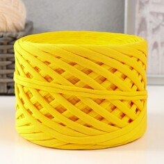 Трикотажная пряжа, ширина 7-9 мм, 100м/295 гр±10% (19 - манго) Softino