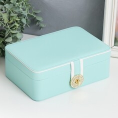 Шкатулка кожзам для украшений NO Brand