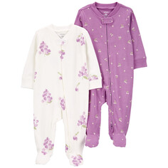 Боди, песочники, комбинезоны Carters Комбинезон-слип из хлопка 2 шт.