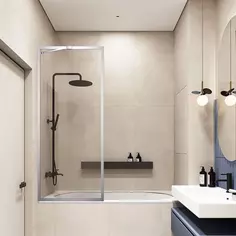 Шторка для ванны 70 см Veconi Palau PL85-70-01-C7 прозрачное