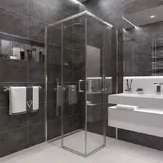 Душевой уголок 99x99 см Veconi Rovigo RV47-100-01-C4 прозрачное