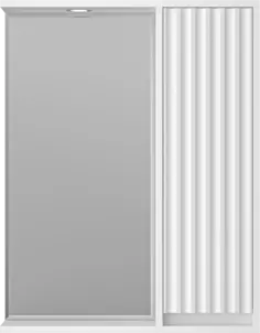 Зеркальный шкаф Brevita Balaton BAL-04065-01-П 62,5x80 см R, с подсветкой, выключателем, белый матовый
