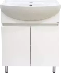 Тумба под раковину Misty Амур Э-Аму01070-021Н 70,1 см, напольная, белый глянец