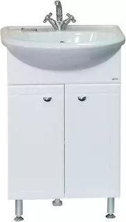 Тумба под раковину Misty Уют Э-Уют01045-01Пр 43,5 см, напольная, белый глянец