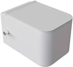 Унитаз подвесной Boheme Mane 970-SET-2-MW безободковый, с функцией биде, с сиденьем микролифт, белый матовый