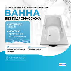 Акриловая ванна WellWant