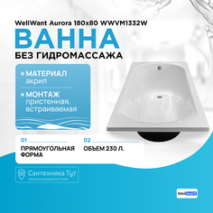 Акриловая ванна WellWant