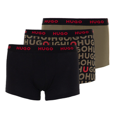 Мужские трусы Medium Grey 3-Pack Logo Waistband Trunk Hugo
