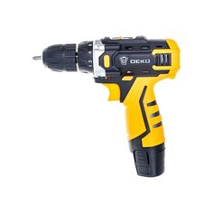 Дрель-шуруповерт аккумуляторный, Deko, DKCD12FU-Li, 12 В, кейс ДЕКО