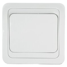 Выключатель скрытой установки, одноклавишный, без заземления, 10 А, белый, TDM Electric, Валдай, SQ1804-0001