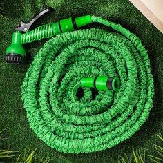 Шланг поливочный, удлиняющийся, Grandy, Expandable, латекс, от 10 до 30 м, с пистолетом, BT003