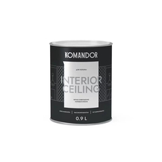 Краска для потолка Komandor Совершенно матовая 0,9 л