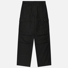 Мужские брюки FrizmWORKS Linen Cargo Parachute, цвет чёрный