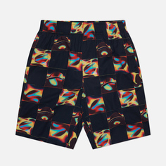 Мужские шорты Edwin Saike Check All Over Print Crepe, цвет чёрный