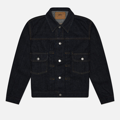 Мужская джинсовая куртка Edwin Kurabo Recycle Denim Red Selvage 14 Oz, цвет синий
