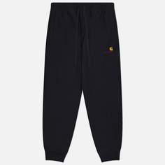 Мужские брюки Carhartt WIP American Script Jogging, цвет чёрный