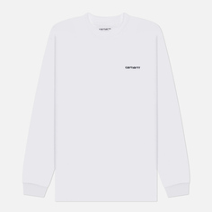 Мужской лонгслив Carhartt WIP Script Embroidery, цвет белый