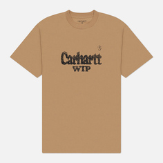 Мужская футболка Carhartt WIP Spree Halftone, цвет коричневый