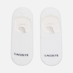 Комплект носков Lacoste 2-Pack Invisible, цвет белый
