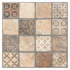 Керамогранит напольный керамогранит 40х40 КАРФАГЕН 3Д бежевый декор Керамин