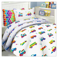 Комплекты детские постельное белье детское MONA LIZA Kids Машинки бязь 1 нав.40х60см, арт.521015