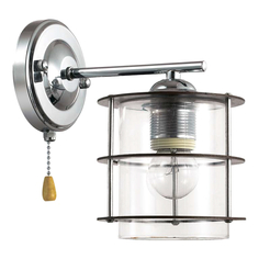 Бра бра LUMION Rotondum E27 60Вт стекло металл хром