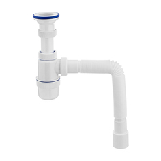 Сифоны сифон универсальный VIRPLAST 1 1/2"х40 белый Wirquin
