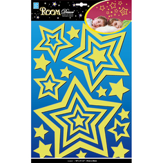 Наклейки на стену наклейка ROOMDECOR Звездное сияние 30х41см, арт.EVA 0404