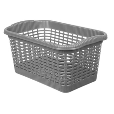 Контейнеры, корзинки, ящики для хранения корзина GENSINI Rattan 36,2x23x18см 10л для бытовых нужд пластик без крышки серый