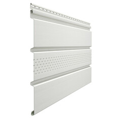 Аксессуары для сайдинга софит DOCKE Standard с перфорацией белый 3000мм