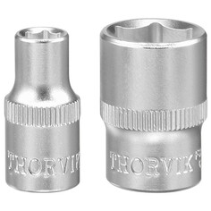 Головки торцевые головка торцевая THORVIK 1/4" 13мм