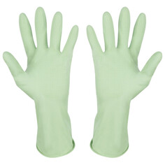 Перчатки многоразовые перчатки РЫЖИЙ КОТ латекс хлопковое напыление размер M