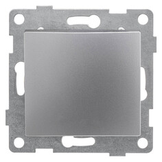 Выключатели встраиваемые выключатель 1-клавишный GUSI Bravo 10А 250В серебро