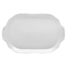Блюда поднос THUN Bernadotte 23х15см прямоугольный с ручками фарфор