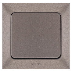 Выключатели встраиваемые выключатель 1-клавишный NE-AD Aras металлик мокка