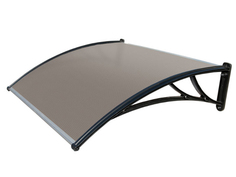 Козырьки для входных дверей козырек для входной двери UGO LOKS 150x100x28см коричневый поликарбонат