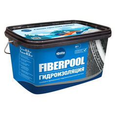 Мастики, олифы, влагоизоляторы гидроизоляция KESTO Fiberpool полимерная 7кг, арт.81086
