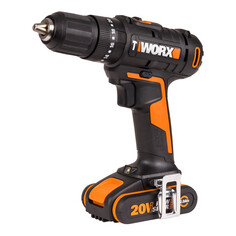 Дрели-шуруповерты аккумуляторные дрель-шуруповерт ударная WORX WX370 50Нм Li-Ion 20В с АКБ
