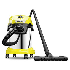 Строительные пылесосы пылесос KARCHER WD 3 S V-17/4/20 17л 1000Вт